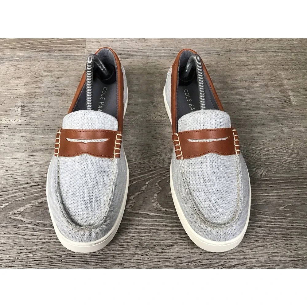 Cole Haan Nantucket Penny Loafer Men's Light Blue Slip On Shoes Size 9.5 C40517